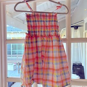 Janie and Jack girls check dress size 8 NWT